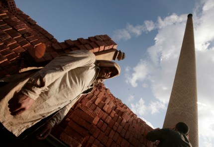 Brick factory child's eye view