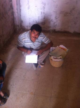 Empty classroom with Sarwat