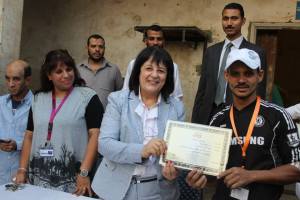 Certificate presented to adult learner